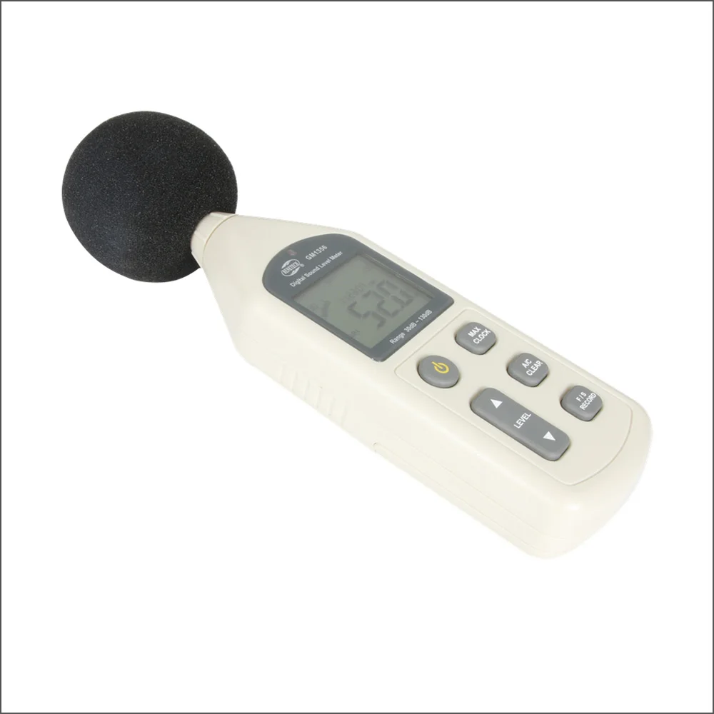 BENETECH Sound Level Meter Digital Decibel Audio Noise Monitor Profession Decibel Meter With CD 30-130dB Sound Meter