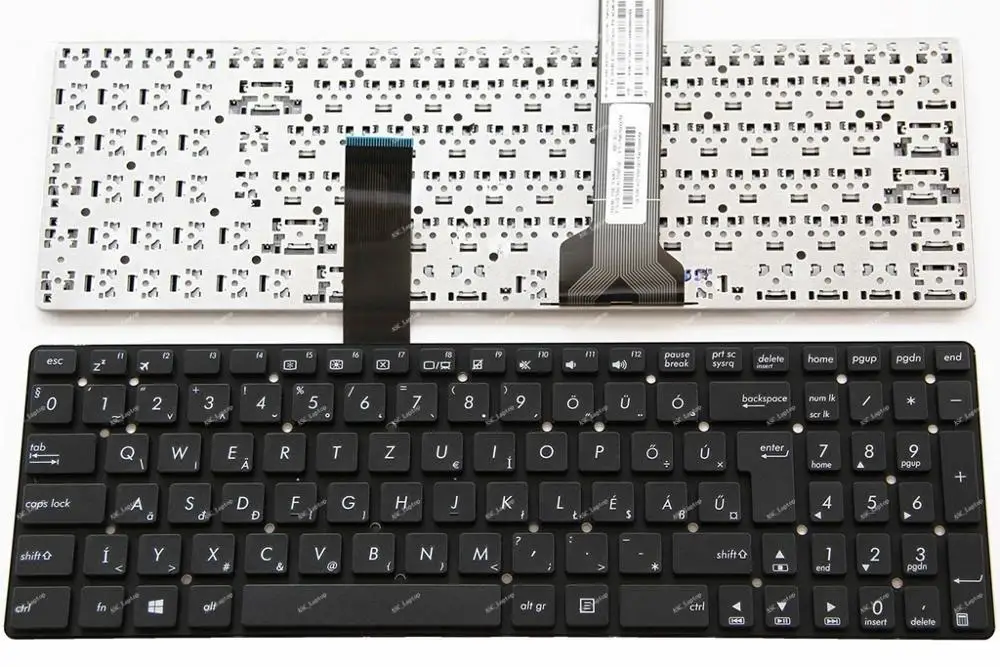 

New HU Hungarian Magyar Keyboard For ASUS R500A R500VD R500VD R500VJ R500VM R500VS R752LDV R752LK R752LN Black , without Frame