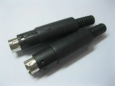 80 sztuk złącze wtykowe DIN 6 Pin Mini w/uchwyt z tworzywa sztucznego