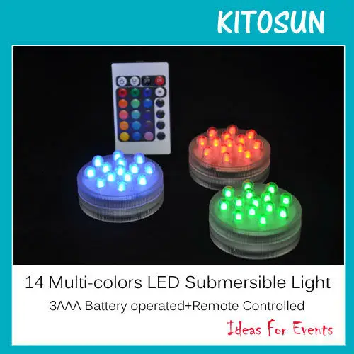 20pcs/lot 3AAA Battery Super Bright Multicolors LED Waterproof Vase Light Wedding Events Party Centerpiece LED Light Lamp
