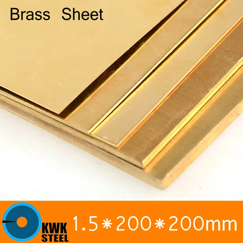 1.5*200*200mm Brass Sonore Piastra di CuZn40 2.036 CW509N C28000 C3712 H62 Formato Su Misura Taglio Laser NC Spedizione Gratuita