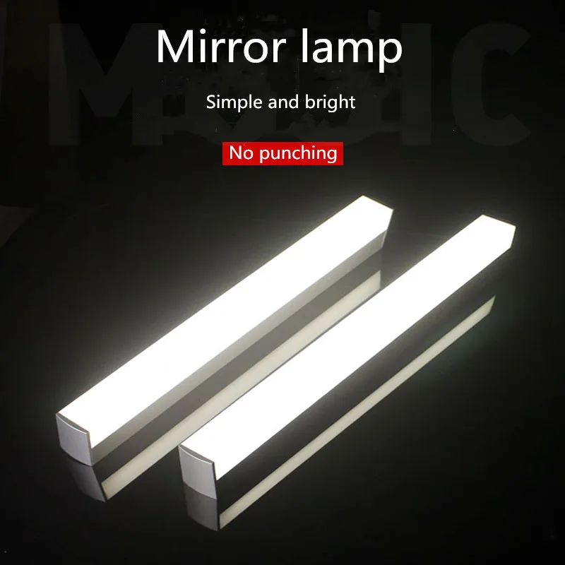 Modern Acrylic Wall Mounted Bathroom Led Mirror Light 30-70cm 8W 10W 14W 16W  Waterproof Wall Lamp Fixture AC110-220V