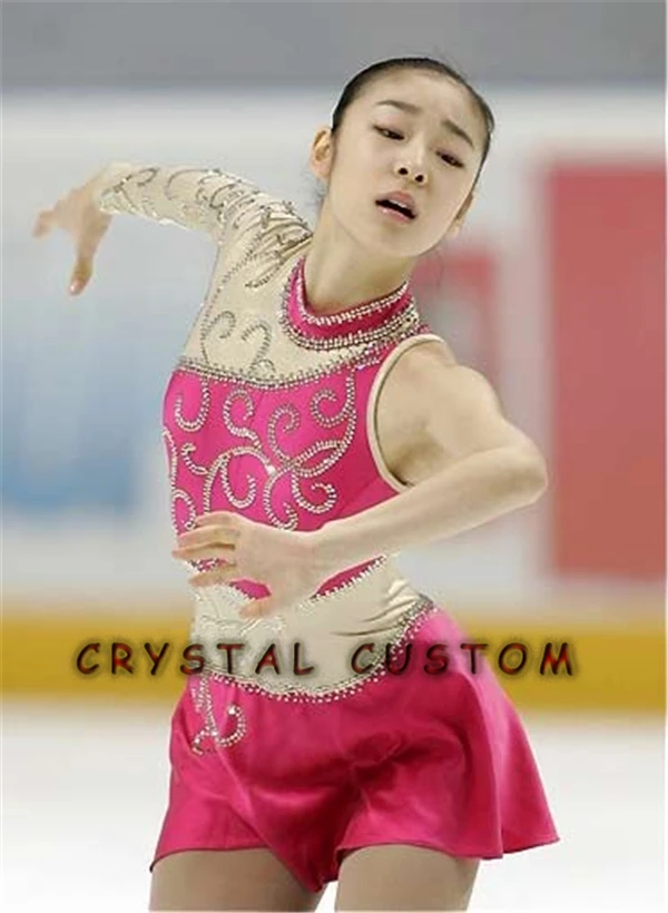 

Custom Figure Skating Dresses Crystal New Brand Vogue Ice Skating Competition Dress DR3272