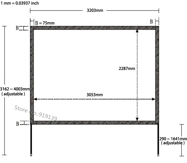 Full HD 150inch 4 To 3 Ratio Rear Projection Screen With Fast Folding Frame And Transport Aluminum Box