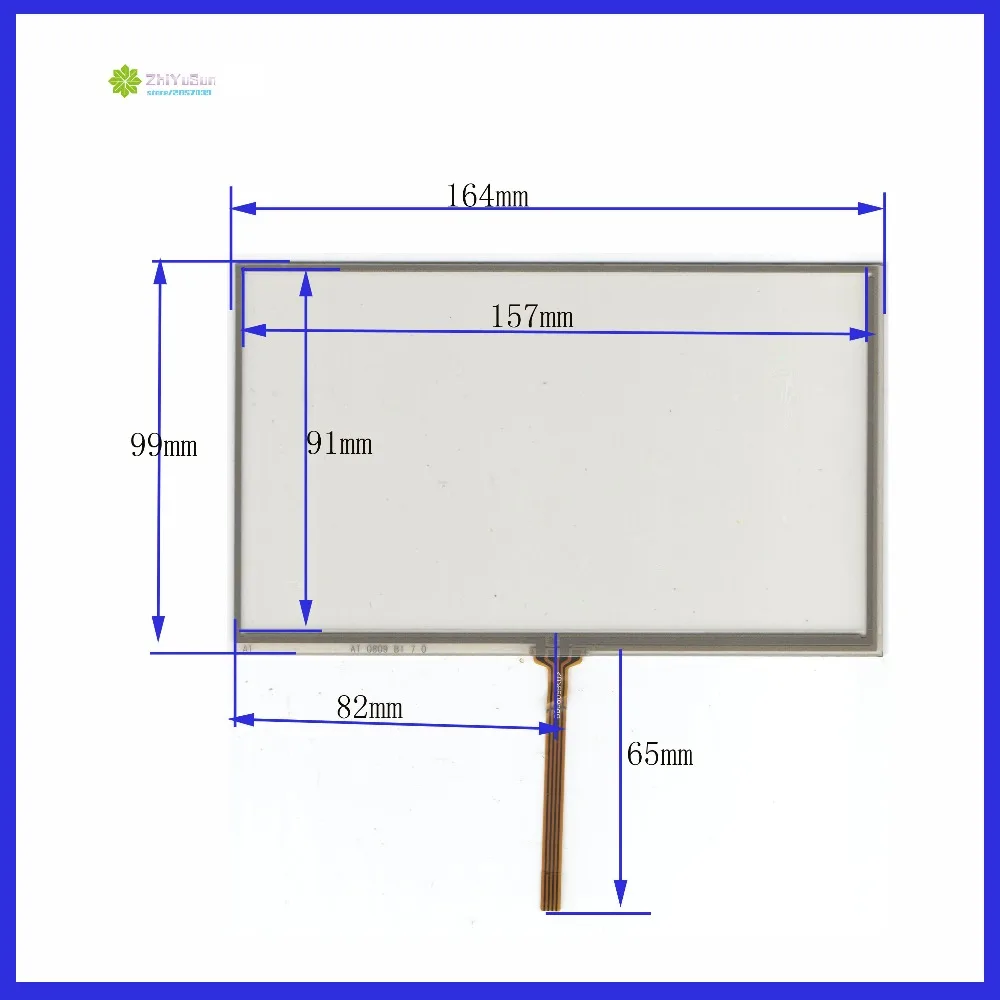 

AT 0809 B1 7.0 4inch 4 lins Resistance Touch Screen glass touchsensor 164*99 touchglass digitizer GLASS 164mm*99mm