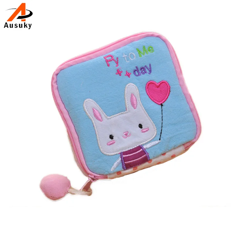 Cute Girl/Women Napkins Organizer Storage Hold Sanitary Napkin Bag Case Cartoon Small Necessaries MakeUp Case Beauty Cosmetic