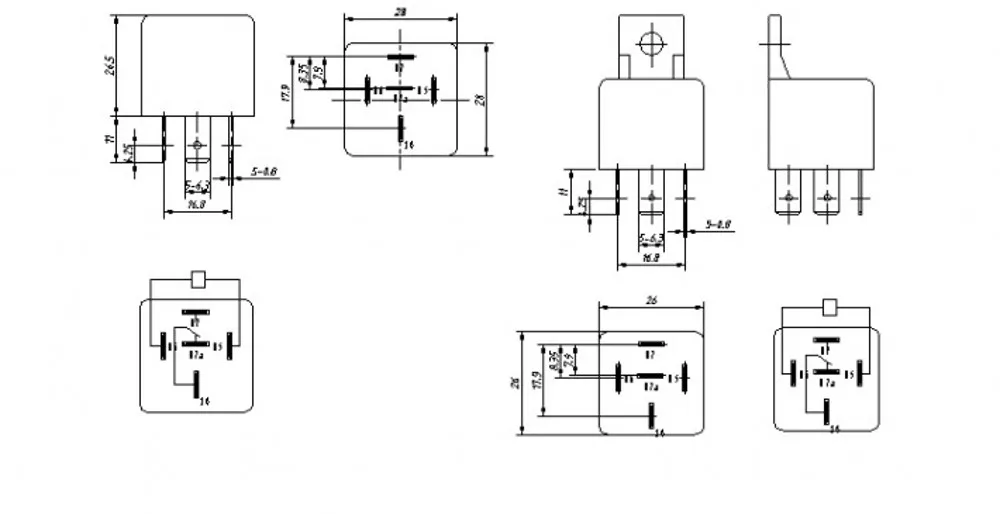 10 stücke 5 Pin 40A Wasserdichte Auto Relais Lange Lebensdauer Automotive Relais Mayitr Schließer SLD-12VDC-1C SLD-24VDC-1C DC 12V /24V Relais – Detail 2