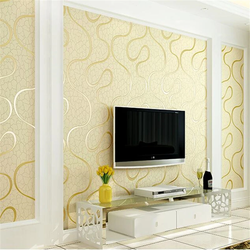 beibehang Modern minimalist 3D water ripple non-woven wallpaper deerskin wallpaper bedroom living room TV background wall paper