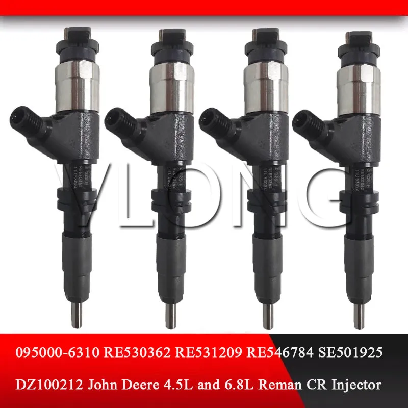 

GENUINE NEW INJECTOR 095000-6311 6322 RE530362 RE531209 RE546784 SE501925 DZ100212 0950006311 For John Deere 4.5L 6.8L Reman CR