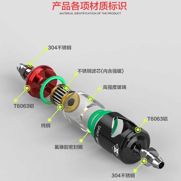 Rzojunm Quality Motorbike Gasoline Filter/strainer Stainless Engine Protection Universal For Honda Yamaha Xjr400 Harley Kawasaki