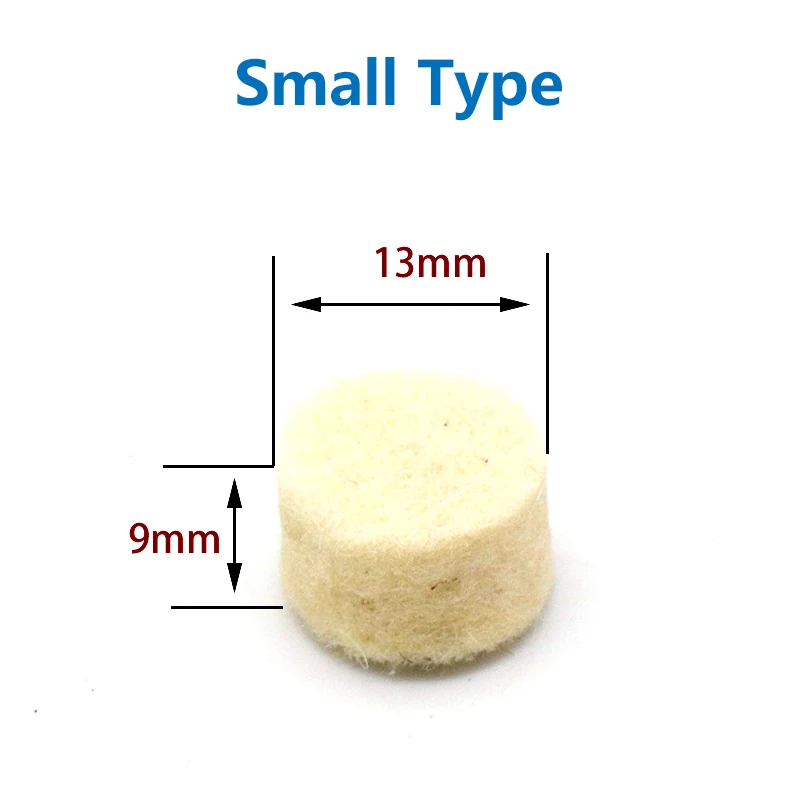 10pcs Polishing Buffing Round Wheel Pad Wool Felt + 1 Rod 3.2mm Shank Metal Surface For Dremel Rotary Tools Accessories