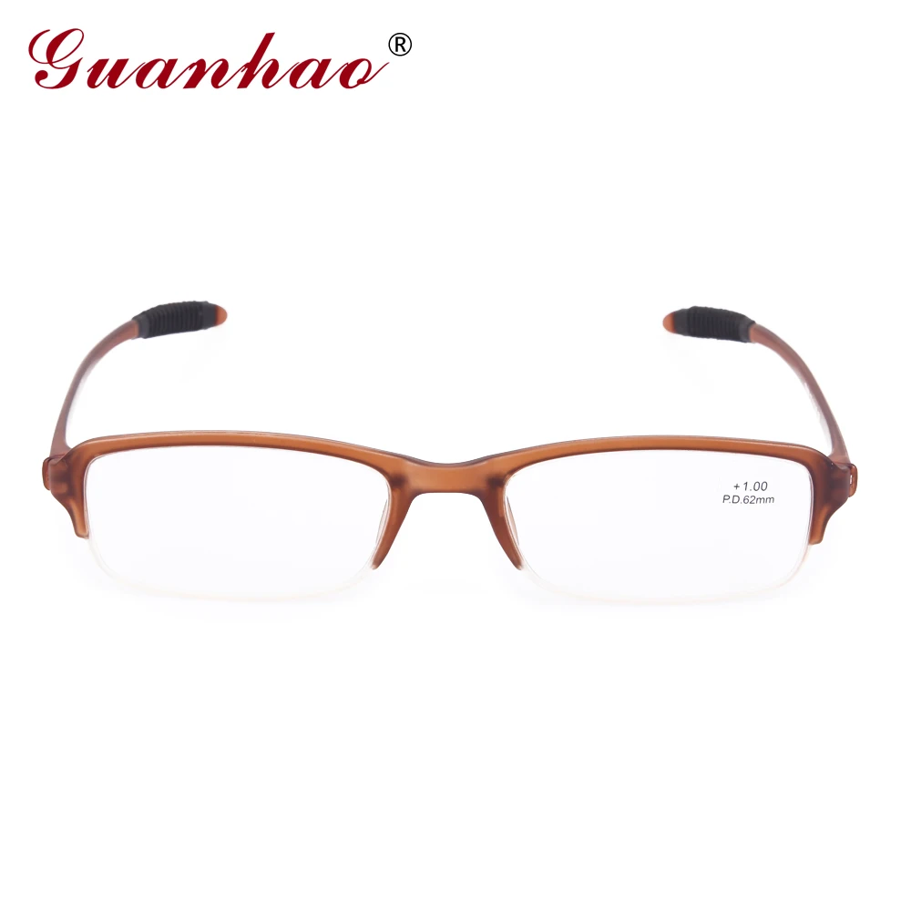 Guanhao Ultralight Slim Reading Glasses TR90 Frame Men Women Universal Lightweight Hyperopia Comfortable 1.0 1.5