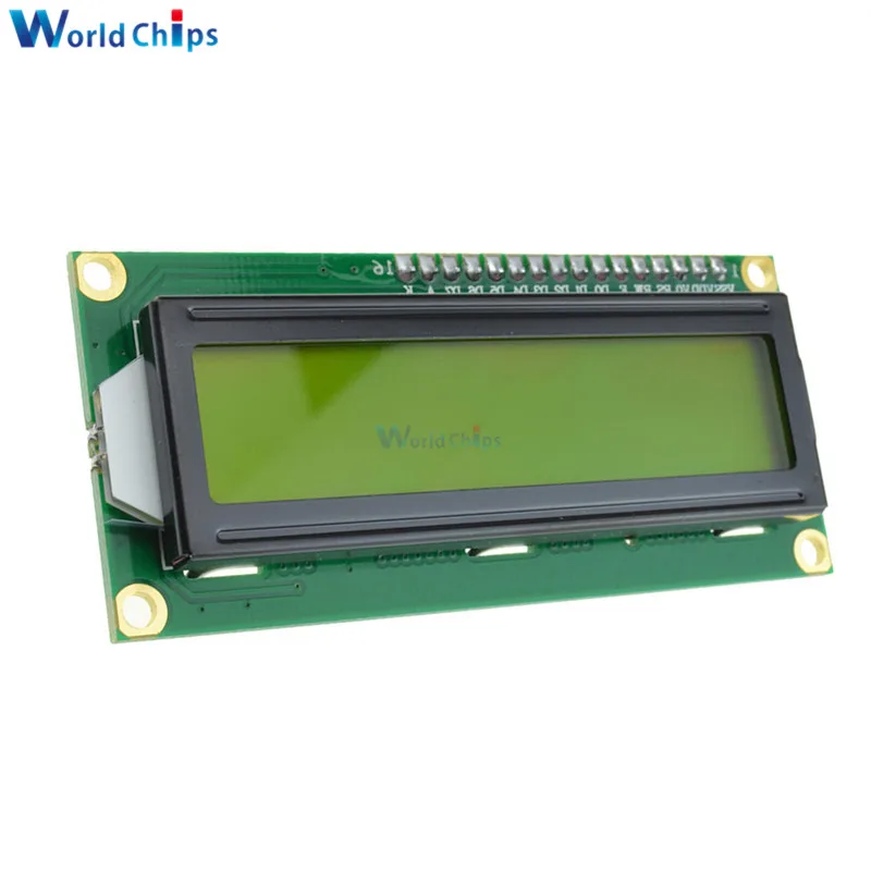 LCD1602 1602 Module Blauw/Geel Groen Scherm 16X2 Karakter Lcd Display Module PCF8574T PCF8574 Iic I2C Interface 5V Voor Arduino