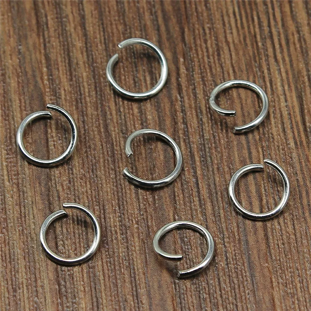 400pcs 4/5/6/7/8/10mm Metal DIY Jewelry Findings Open Single Loops Jump Rings & Split Ring For Jewelry Making