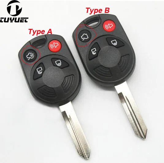 4 BUTTONS KEYLESS REMOTE FOB KEY SHELL FOR FORD EDGE RAPTOR ESCAPE REPLACEMENT CASE