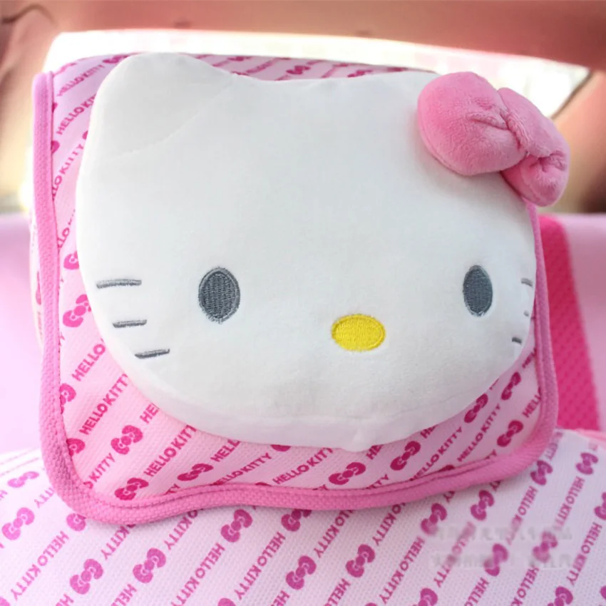 cute pink cat Car headrest Car styling Interior Accessories