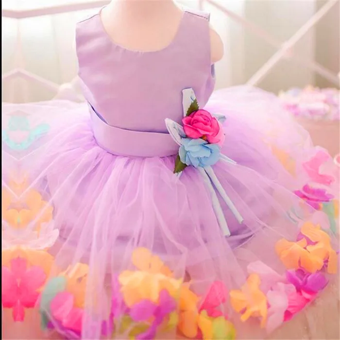 2024 Real Kids Utu Birthday Princess Party Dress Girls Infant Children Bridesmaid Elegant For Girdance Performance Clothes