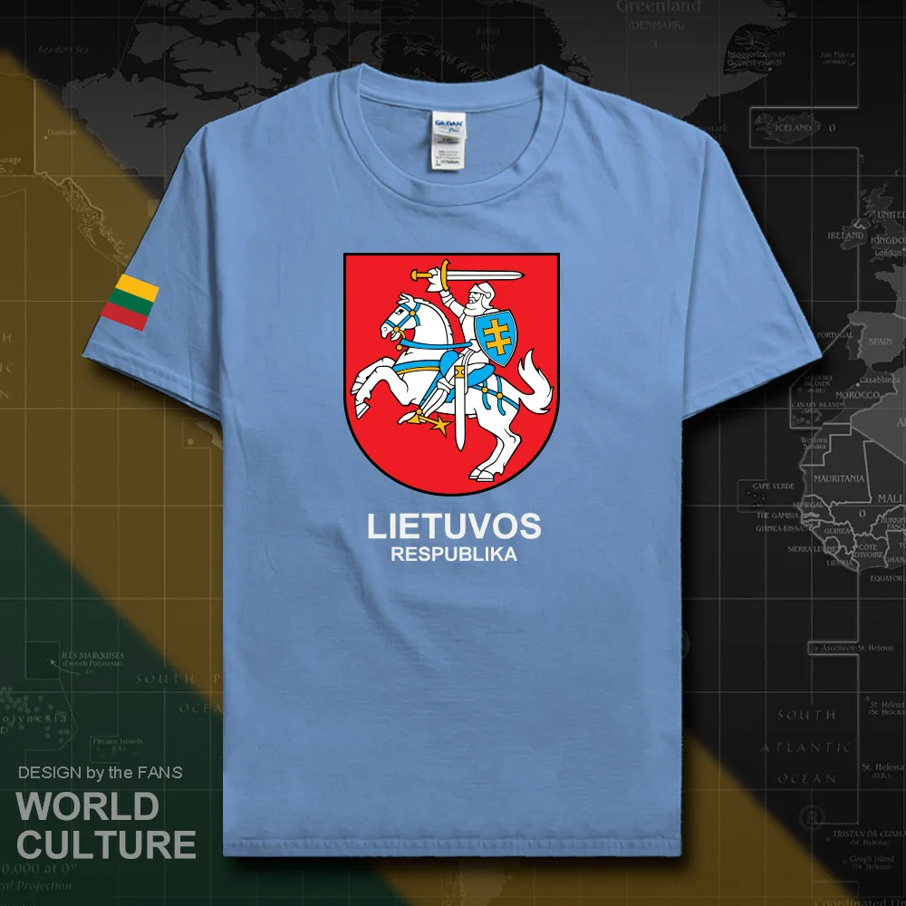 Lithuania Lithuanian men t shirt 2018 jerseys nation team tshirt 100% cotton t-shirt clothing sporting LTU Lietuva Lietuvos 20