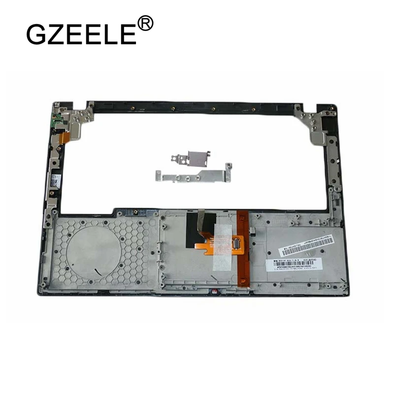 GZEELE NEW for Lenovo for ThinkPad X250 X250I Palmrest Cover Upper Case 3 Three Keys Touchpad Cable 00HT391 black