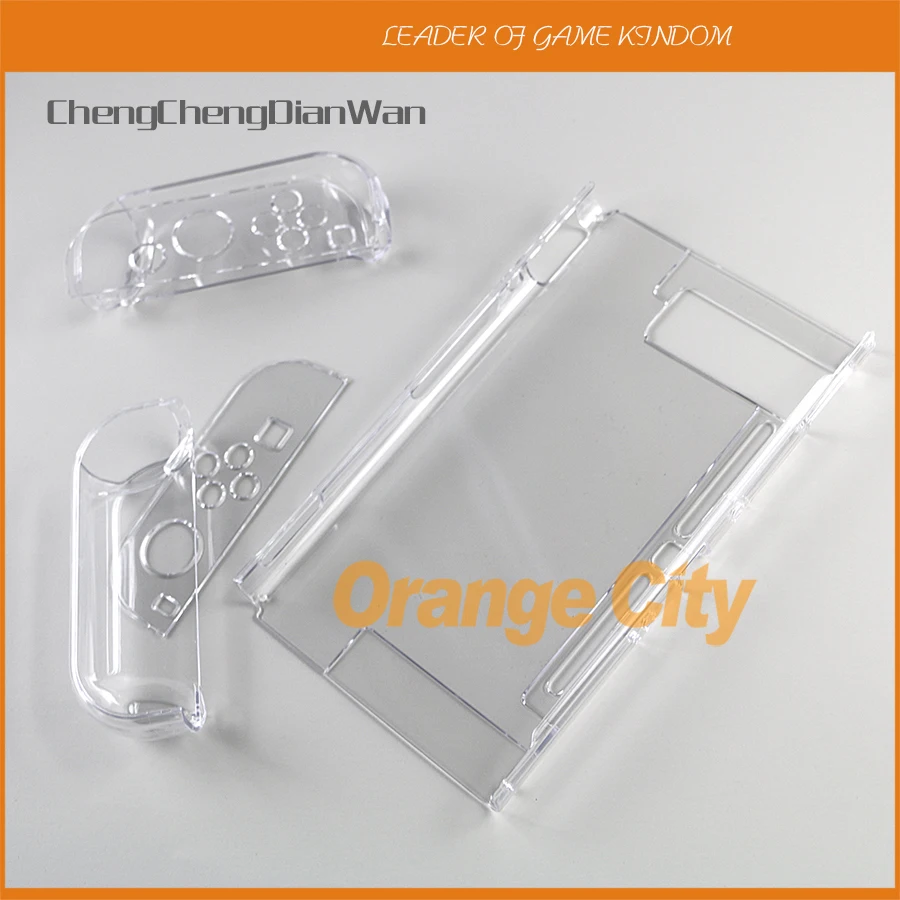 

12sets Transparent Plastic Clear Crystal Protective Case Cover For Nintend Switch NS NX Console Crystal Shell ChengChengDianWan