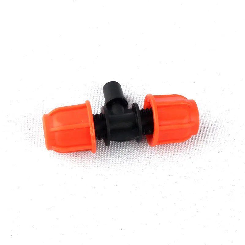 7pcs Green Thumb 8/11mm to 6mm Thread Lock Tee Connector for Micro Irrigation Garden Veg Plot Planting Fittings