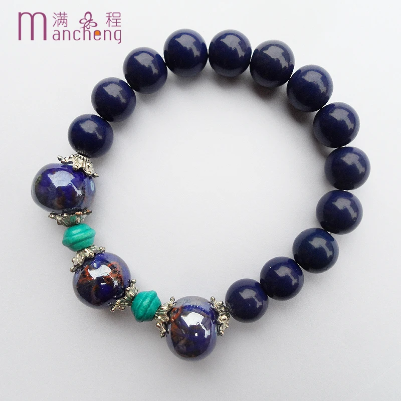 official-website tiki по 1 грн все Blue браслет Vintage Bohemia Beads Honkai Star Rail Porcelain Ceramic Bracelet For Women