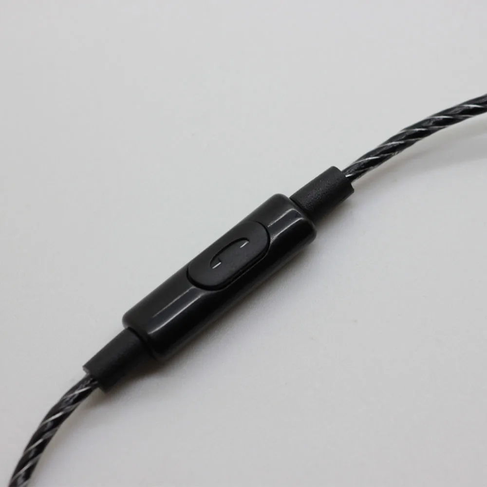 MMCX SE215 Cáp MIC Đơn Tinh Thể Đồng Dây Có Thể Tháo Rời Dây Cho Shure SE215 SE315 SE425 SE846 Tai Nghe Cáp