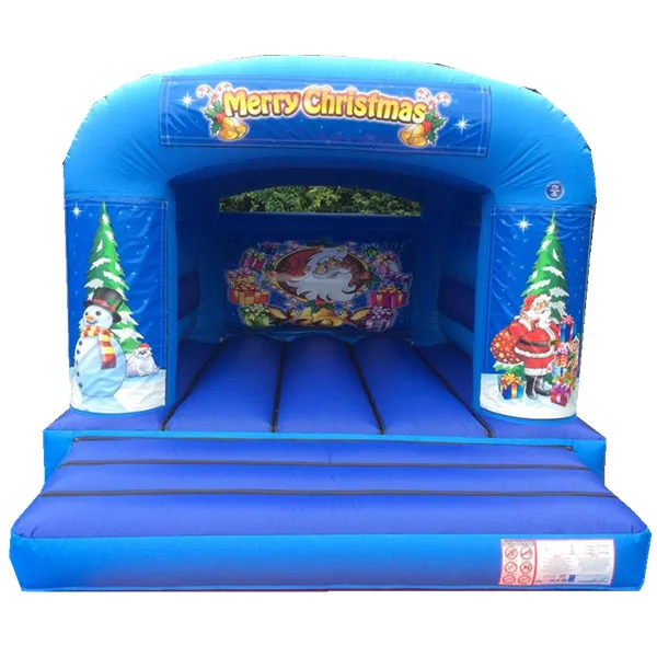 Christmas themed inflatable bouncer castle