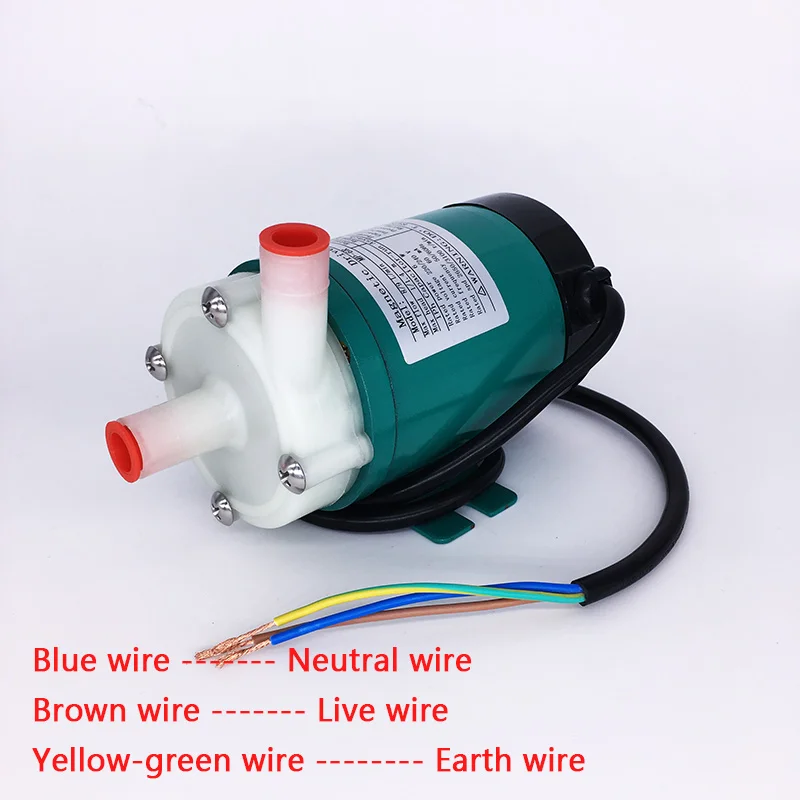 Water Pump 220V MP-10RN 5~11L/min(60HZ: 8~12L/min) Magnetic Drive Circulation Pump Acid and alkali corrosion