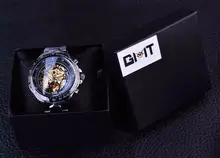 Winner Classic Skeleton Men's Automatic Watch #5