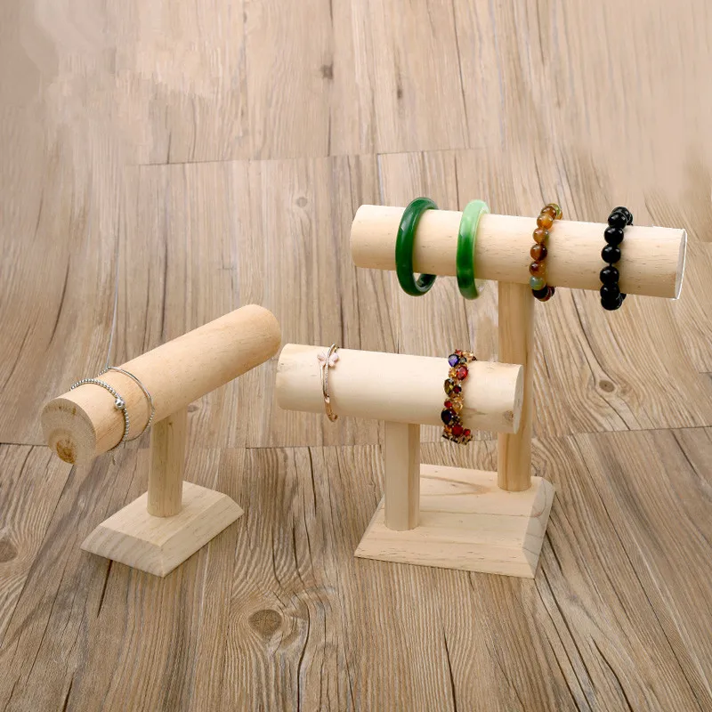 

Wood Bracelets T-Bar Bangle Display Holder Jewelry Display Stand Wood Jewellery Display Bust