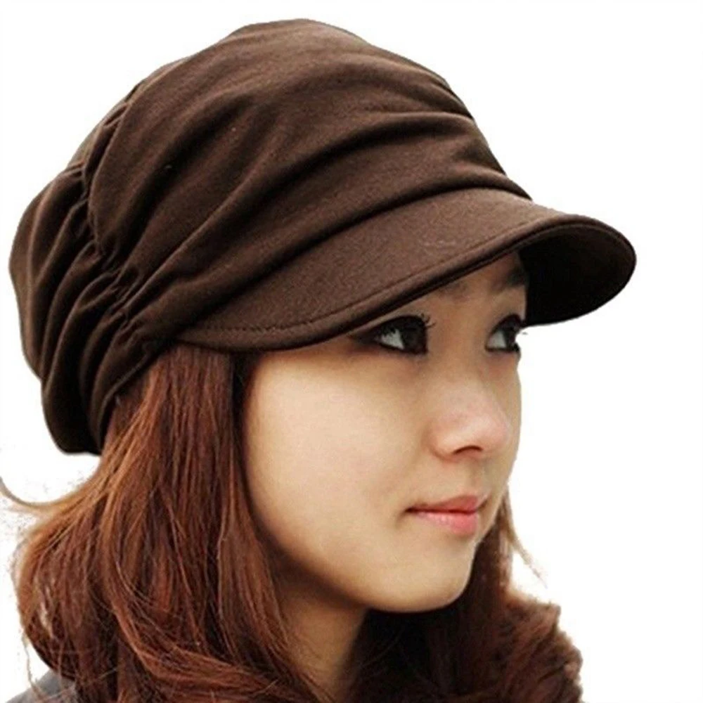 New Men Women Breathable Pleat Berets 2018 New Fashion Spring Summer Solid Hat Causal Beret Flat Cap wholesale DropShipping