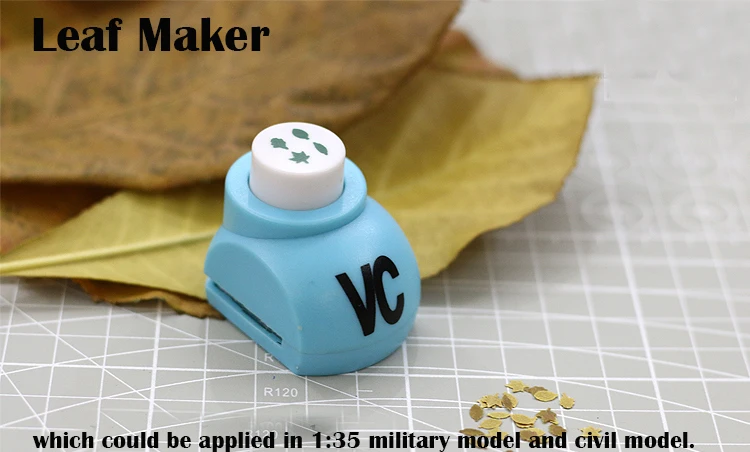 

miniature Military Train Scene Model 1/35 Real Falling Leaf Maker Four leaves together DIY Tool