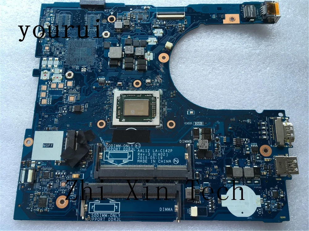 

yourui CN-0GD4HR 0GD4HR GD4HR For Dell Inspiron 5455 5555 Laptop Motherboard AAL12 LA-C142P With A10-8700P CPU DDR3 Test ok