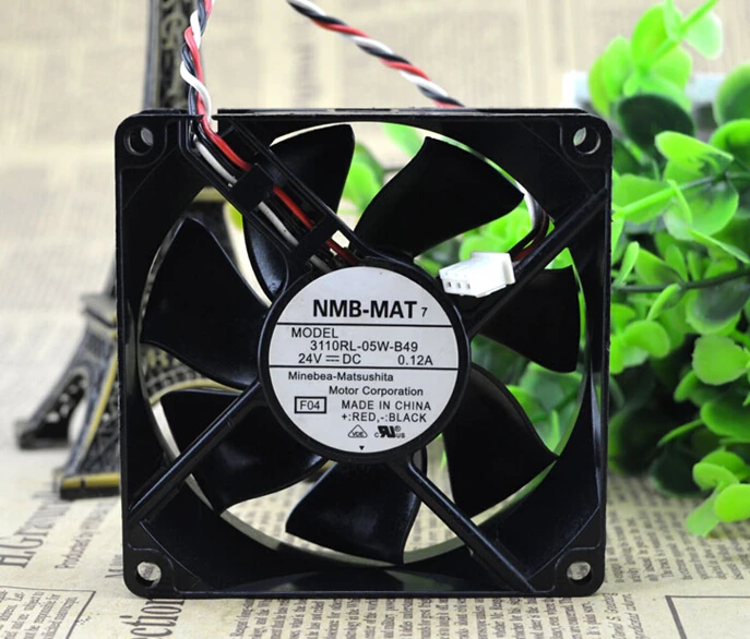 Original genuine 8cm80*80*25 24V 0.12A 3110RL-05W-B49 NMB three line inverter fan