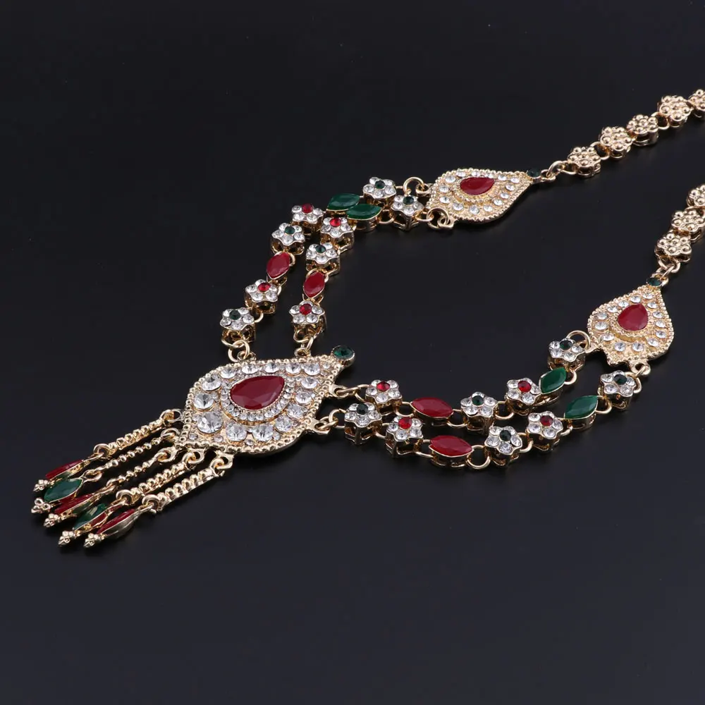 Exquisite Dubai Jewelry Sets Luxury Gold Color Nigerian Wedding African Beads Jewelry Set Women Necklace Earrings Jewelry Sets