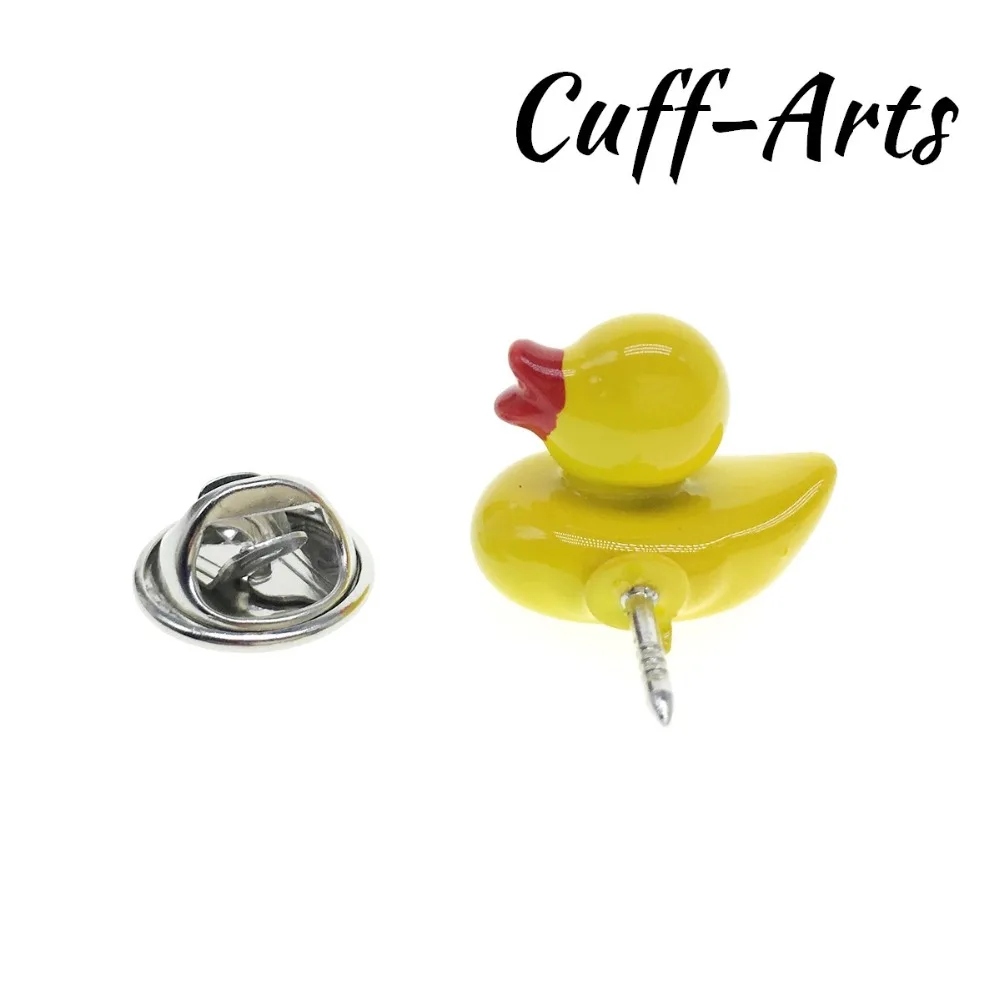 بروش طية صدر السترة دبوس للرجال دبابيس و دبابيس الأصفر بطة شارة دبوس مجوهرات بروشيه دبوس دي لا solapa بواسطة Cuffarts P10212 #3