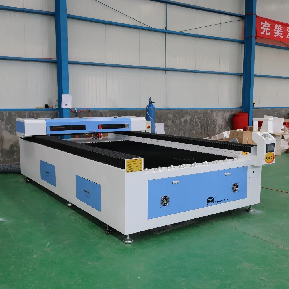 MORN CNC CO2 laser cutting machine carbon steel laser cutter MT-L1325S with PMI rail