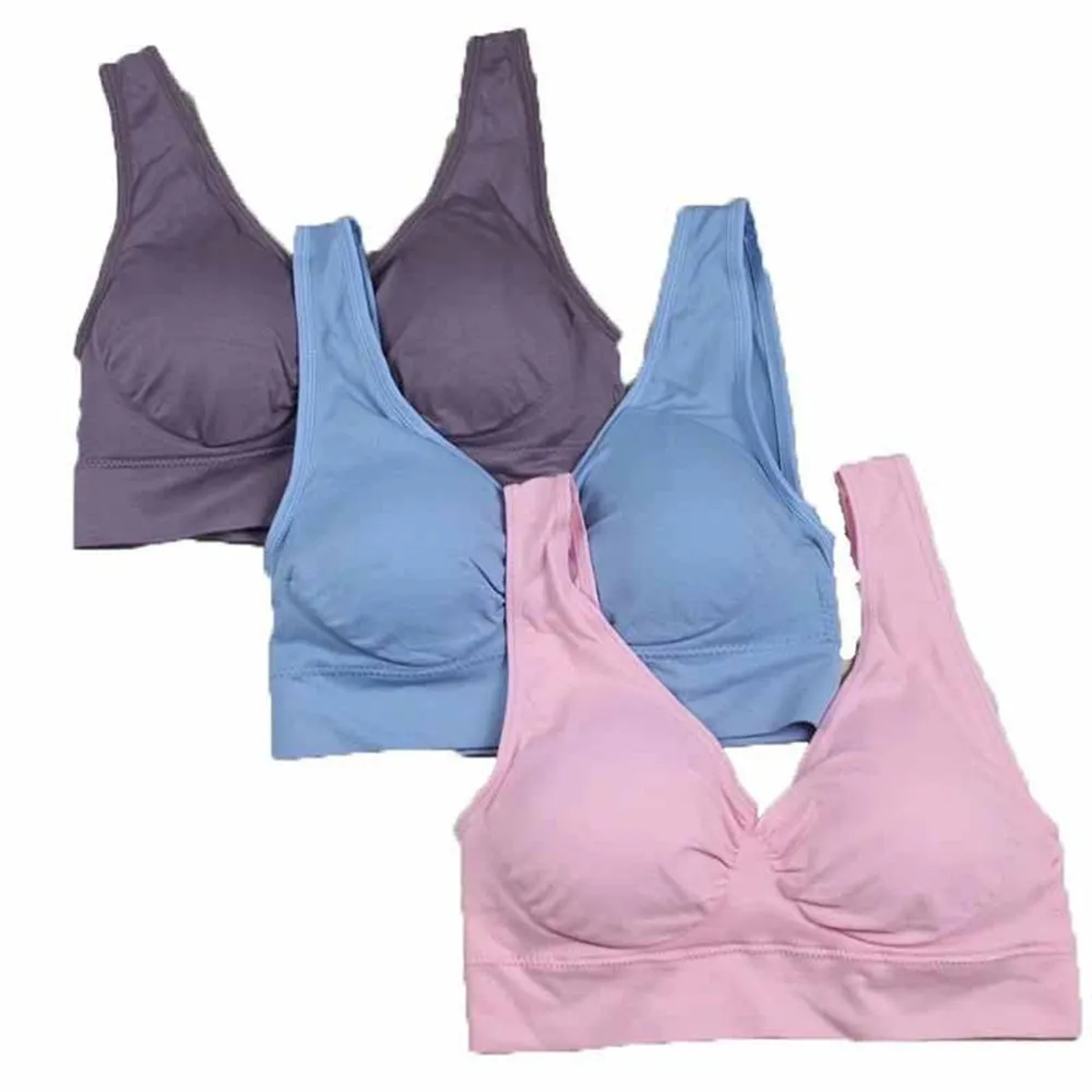 

Sport Seamless Bras For Women Underwear Wirefree Brassiere Push Up Bralette With Pad Vest Top Bra Dropshipping