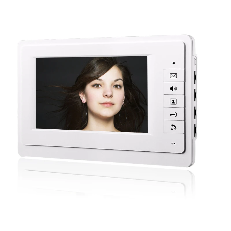 

4-core connect cable Indoor Monitor Wired Video Door Phone Intercom Indoor Unit 7" LCD Screen Display