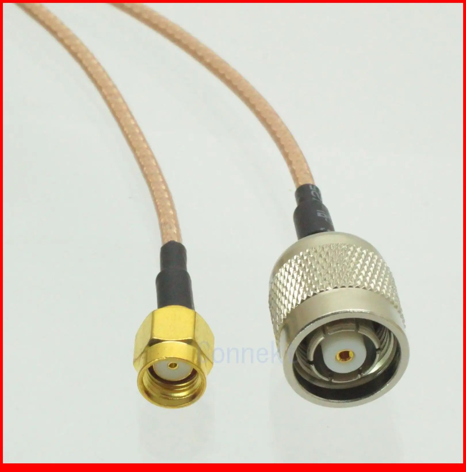 

5pcs/lot RP-TNC male jack to RP-SMA male jack center straight RG316 cable jumper 15cm