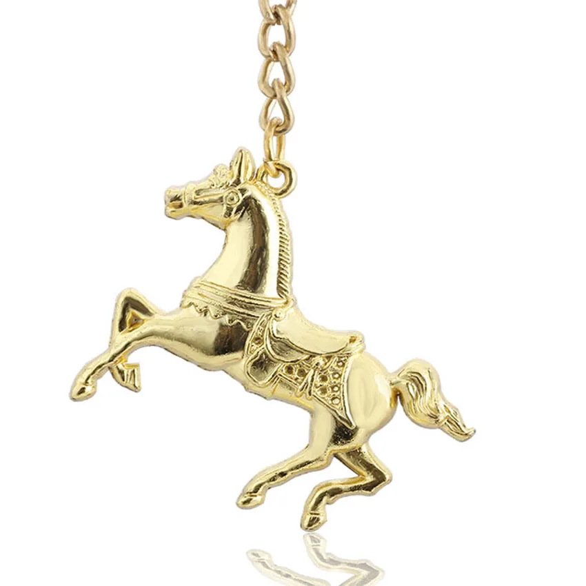 QianBei Hot Sale Horse Animal Pet Keychain Keyring Classic Pendant Key Bag Chain Creative Gift Jewelry Women Men Free Bulk