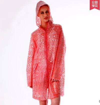 Europe Fashion Outdoor Tour Large Size Trench Raincoats Women's Waterproof Raincoat transparent impermiable casaco feminino