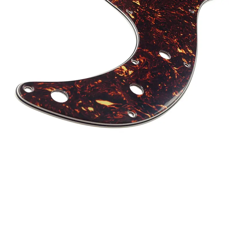 Pleroo peças personalizadas pickguard de 13 furos para fender eua/mexico padrão p baixo placa de arranhões sem furo de haste de treliça