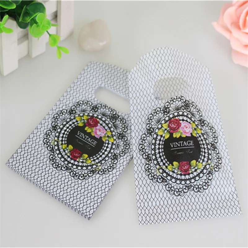 Hot Sale New Style Wholesale 50pcs/lot 9*15cm High Quality Luxury Vintage Small Gift Packaging Bags