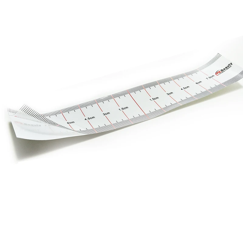 Disposable Clear Ruler Stickers For Eyebrow Permanent Makeup Design Symmetrical Accurate Microblading Sticker tattoo accessories