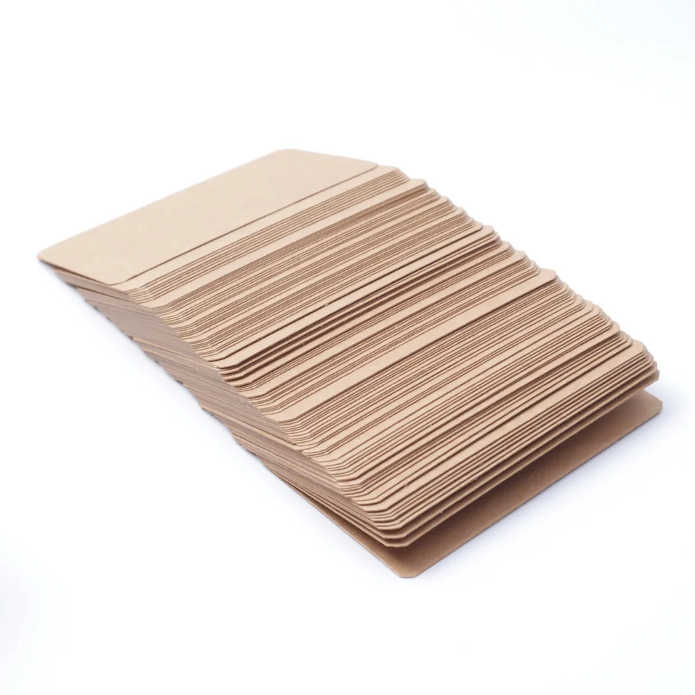 100pcs Paper Word Cards Blank Rounded Corner Message Card Boxed Student Diy Graffiti Postcard Word Card Creative Stationery