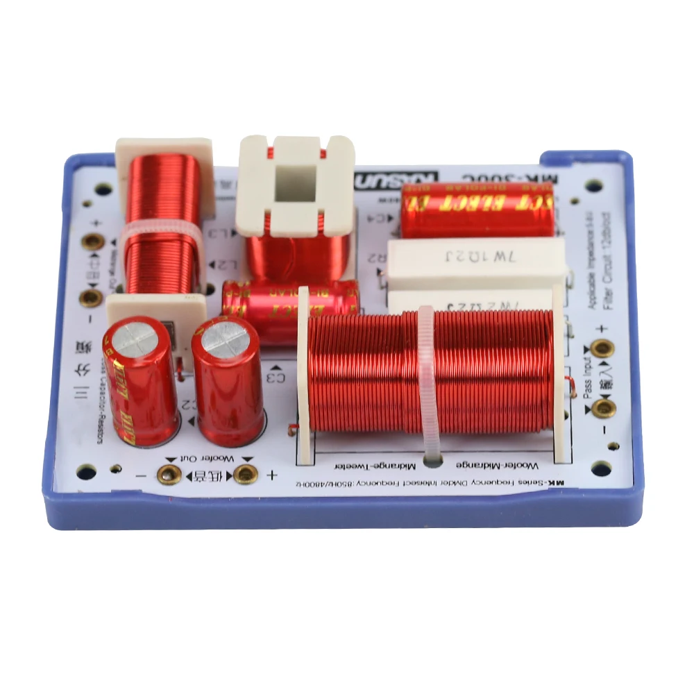 GHXAMP 3 웨이 크로스오버 홈 시어터 책장 스피커 베이스 미드 트위터 분배기, 5-10 인치 스피커용, 180W, 850HZ, 4800HZ, 2 개