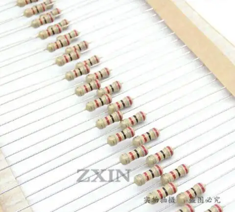 5000pcs 220 Ohm 1/4w Metal Film Resistor Watt 0.25W 5% 220OHM 