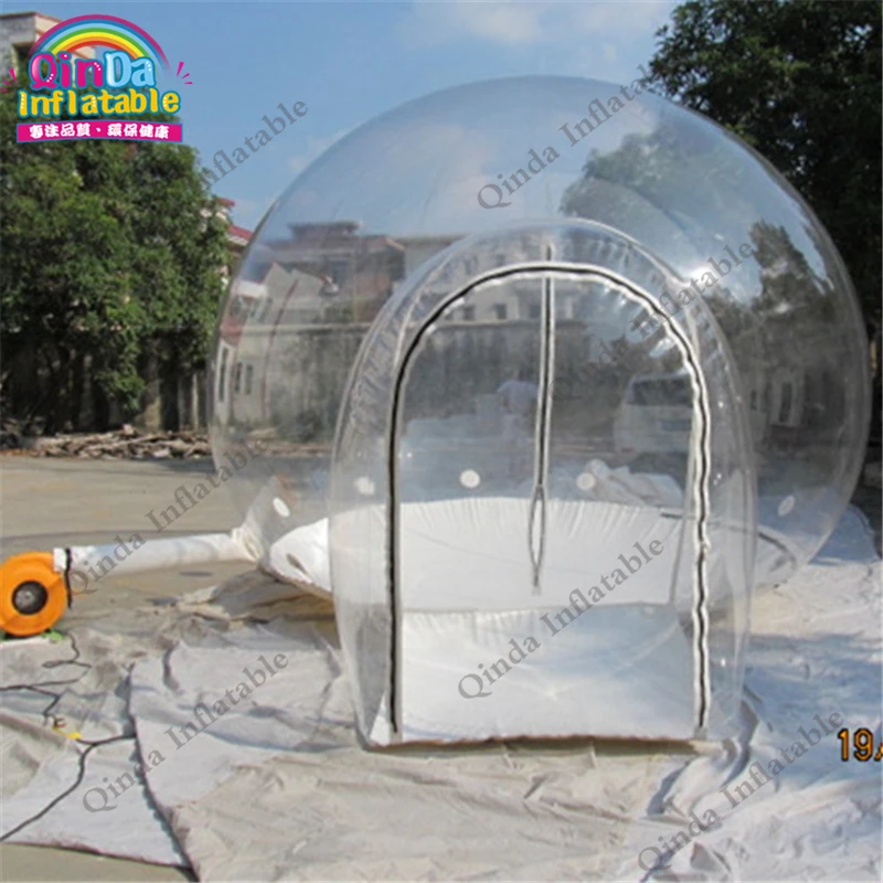 Free air blower tree camping equipment inflatable transparent tent,inflatable bubble tent for event